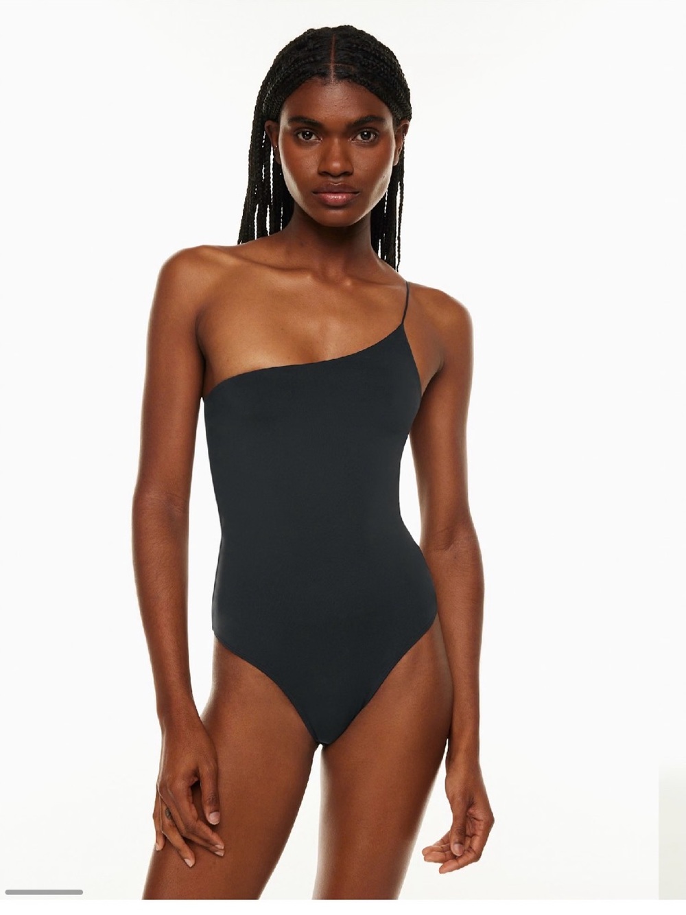 Aritzia One-Shoulder Black Bodysuit